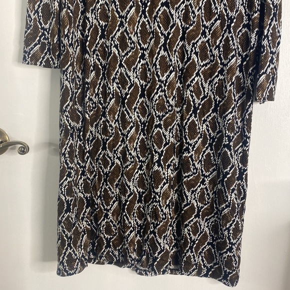 MICHAEL KORS SMALL SNAKESKIN DRESS WITH GOLD BUTTONS - Picture 3 of 6